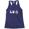 love  funny weapons retro war urban art guns knife cool peace Racerback Tank