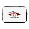 October Peeking Out Baby Girl Laptop sleeve