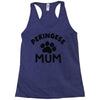 pekingese mum Racerback Tank