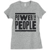 power to the people Ladies Fitted T-Shirt