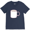 glass and coffee V-Neck Tee