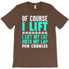 cat cats lift lifting fitness T-Shirt
