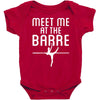 meet me at the barre ballet shoes funny Baby Bodysuit