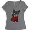 corgipool Women's Triblend Scoop T-shirt