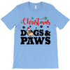 christmas dogs and paws T-Shirt