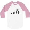 stop following me monkey 3/4 Sleeve Shirt