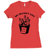 bucket list Ladies Fitted T-Shirt