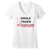 Too Busy Playing Fortnite Women's V-Neck T-Shirt