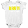 born to drum forced to work Baby Onesie