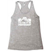 funny camera photography (2) Racerback Tank