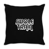 swole train Throw Pillow
