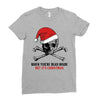 skull christmas Ladies Fitted T-Shirt