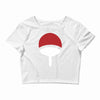 uchiha clan symbol crest   anime itachi sasuke naruto cosplay gift tee Crop Top