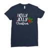 holly jolly christmas Ladies Fitted T-Shirt