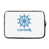 shirt steuerrad yacht boot ship sailing captain segeln kapit&auml;n Laptop sleeve