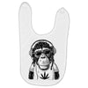 monkey hipster Baby Bibs