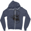 talk to the hand Zipper Hoodie