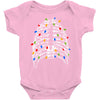skeleton christmas tree Baby Bodysuit