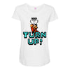 turn up Maternity Scoop Neck T-shirt