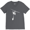uh 1 huey air attack helicopter vinyl decal fire fighting cdf usfs V-Neck Tee