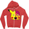 pikachu zombie Zipper Hoodie
