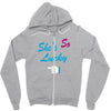 she's so lucky Zipper Hoodie