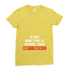 If You Didn't Put it in Here Then Don't Touch it Ladies Fitted T-Shirt