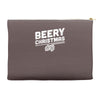 beery christmas hops drinking beer funny Accessory Pouches