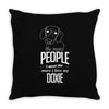 The More People I Meet The More I Love My Doxie Gifts Throw Pillow