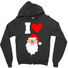 i love santa noel Zipper Hoodie