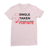 Too Busy Playing Fortnite Ladies Fitted T-Shirt