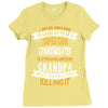 Super Cool Granddaughter Of A Freaking Awesome Grandpa Ladies Fitted T-Shirt