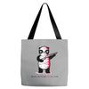 black, red and white Tote Bags