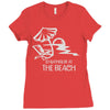 i'd rather be at the beach Ladies Fitted T-Shirt
