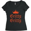 gritty gritty Women's Triblend Scoop T-shirt