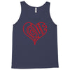 love heart outline valentine's day Tank Top