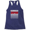 welcome heapy newyear Racerback Tank
