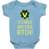 milk and eggs Baby Bodysuit