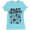 pirate crossword Ladies Fitted T-Shirt