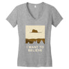 le petit believer Women's V-Neck T-Shirt