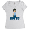 butts Women's Triblend Scoop T-shirt