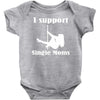 i support single moms Baby Onesie