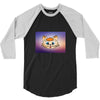 Orange cat 3/4 Sleeve Shirt