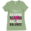 Reading Yoga Wine Balance Ladies Fitted T-Shirt