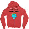 little miss smarty pants Zipper Hoodie