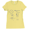 carl sagan's voyager golden record Ladies Fitted T-Shirt