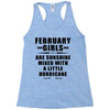 February Girls Are Sunshine Mixed With A Little Hurricane Racerback Tank
