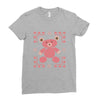 ugly sweater bear Ladies Fitted T-Shirt