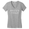 wasted youth Women's V-Neck T-Shirt