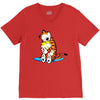 calvin hobbes V-Neck Tee